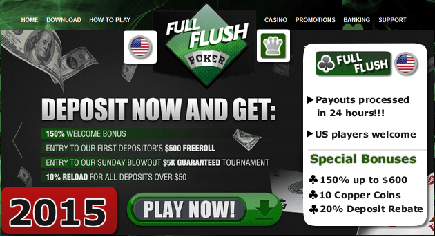 Full Flush Poker: Special March Madness 200% Welcome Bonus Up To $1500