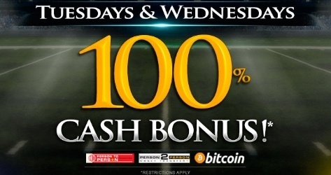 Betphoenix Has A 100% Cash Bonus On Tuesday And Wednesdays Using Person2Person And Bitcoin!!!