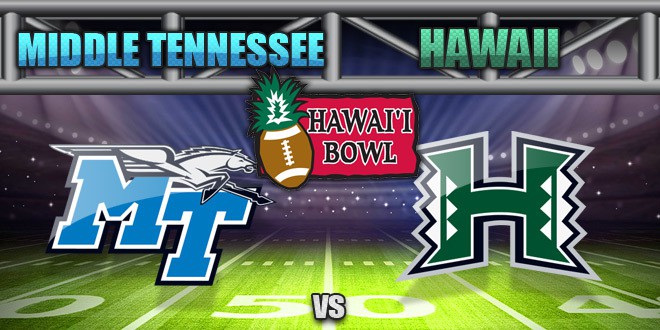 Middle Tennessee State Is Healthy For Hawaii Bowl Vs. Hawaii