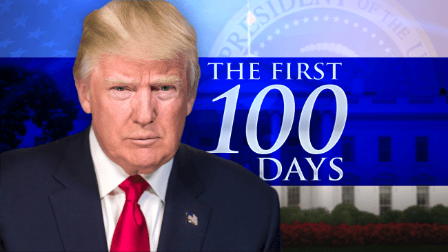 Day 100 For Donald Trump