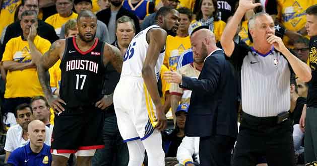 Nba Bookie News: Durant Out For The Rest Of Warriors-Rockets Series