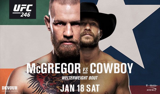 Watch The Highly Anticipated Conor Mcgregor Vs Donald “Cowboy” Cerrone Ufc 246 Fight At Jazzsports