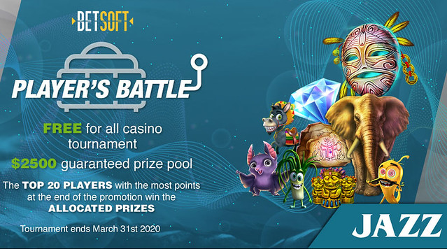 Jazzsports Casino Announces New $2500-Prize Betsoft Slot Tournament