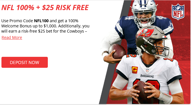 Risk Free $25 Nfl Wager And 100% Bonus Up To $1K And More…